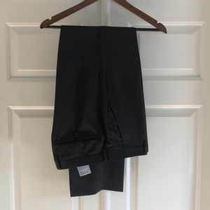 Banana Republic Tailored Slim Fit Wool Pants in Charcoal